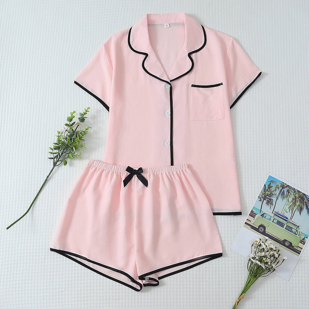 Women's Satin Pajama Set