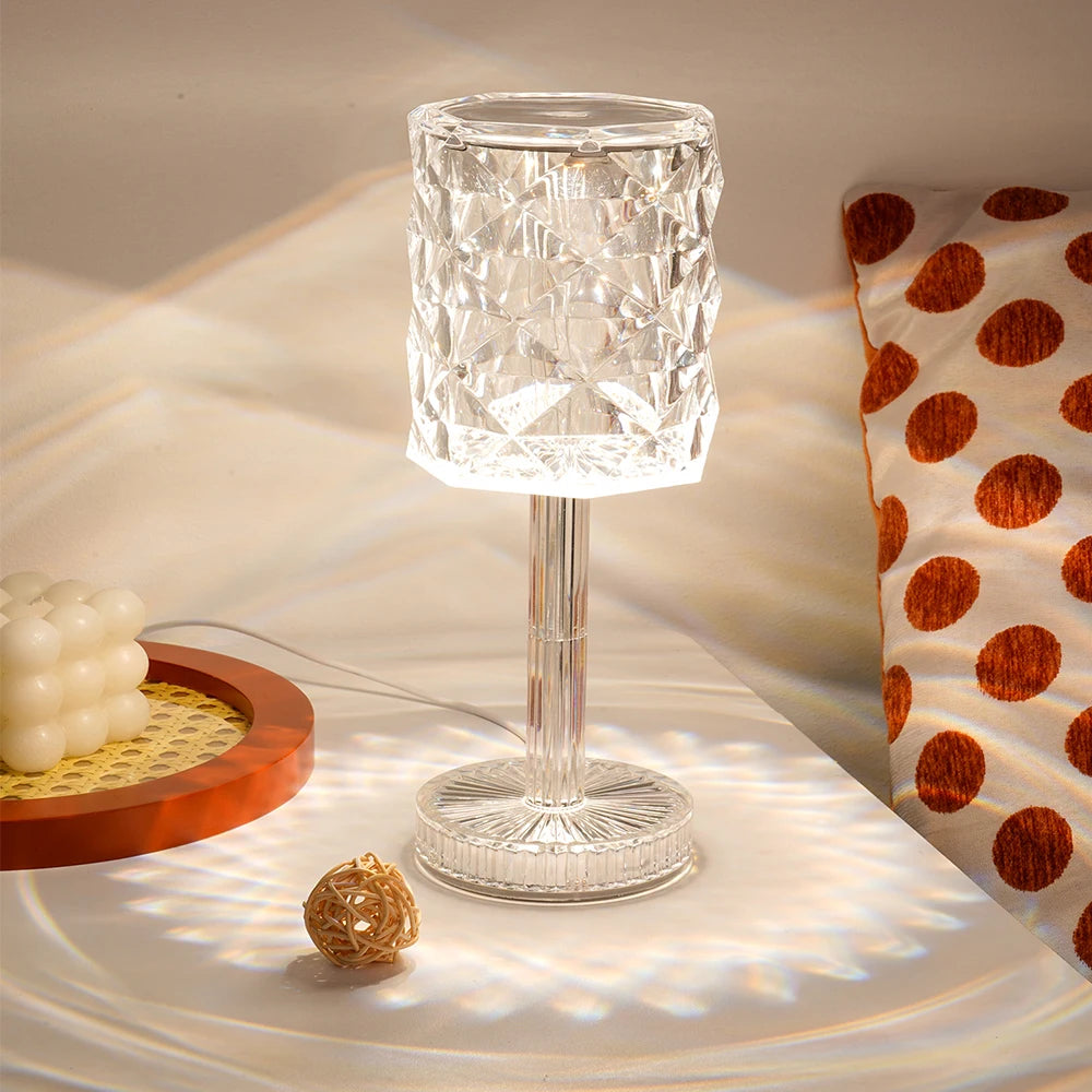 Crystal Diamond Table Lamp