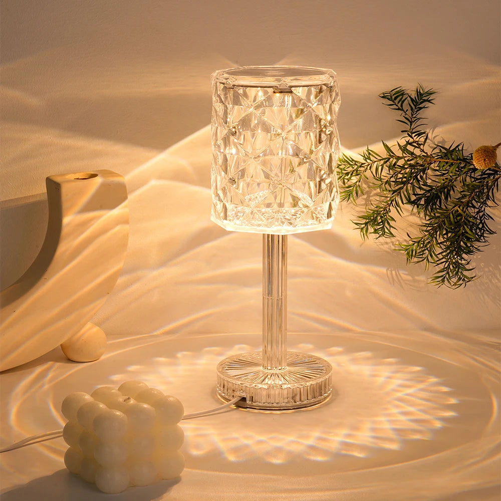 Crystal Diamond Table Lamp