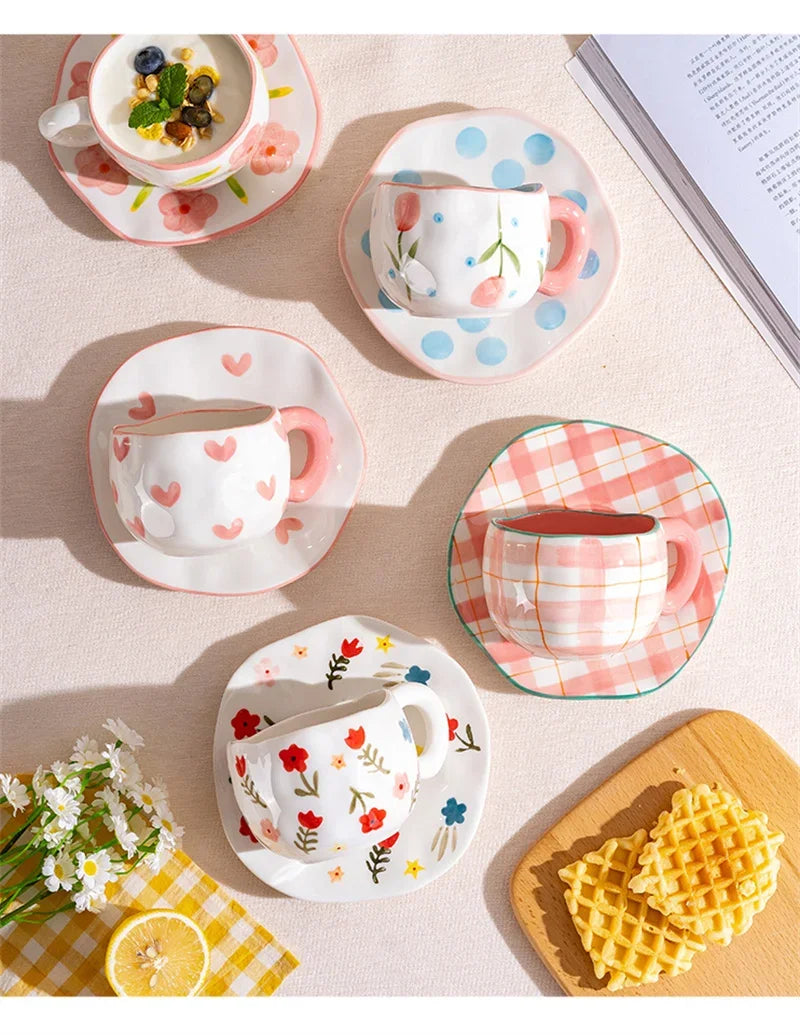 Ceramic Cup and Saucer Set