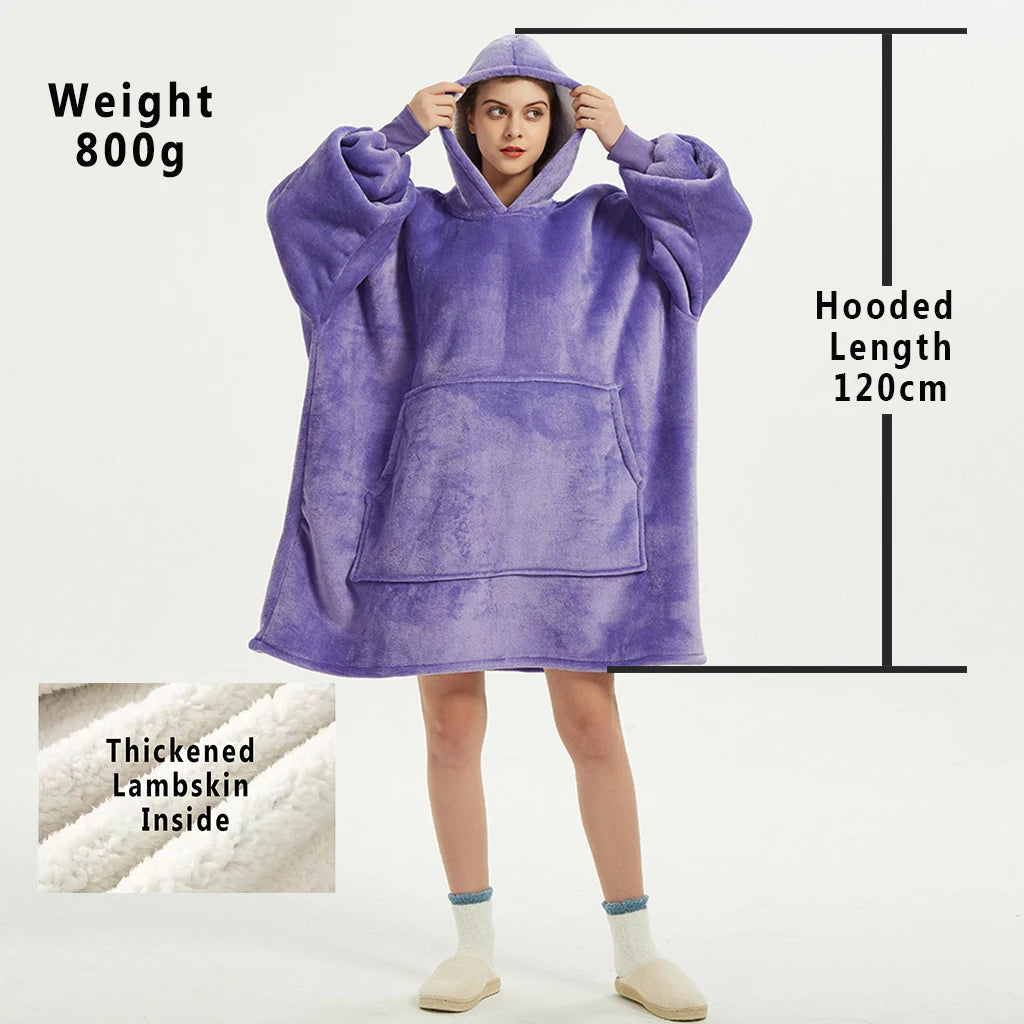 Oversized Wearable Blanket Hoodie