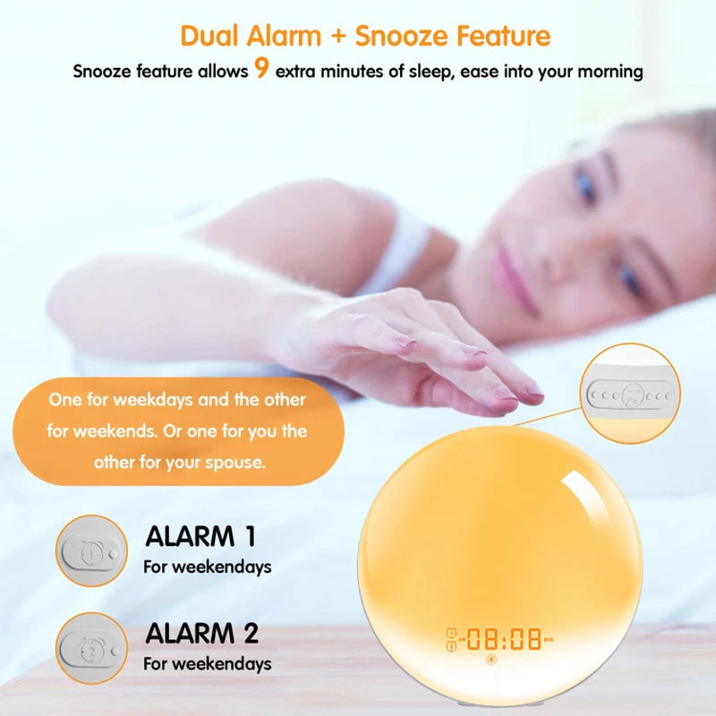 Alarm Clock with Radio and Light