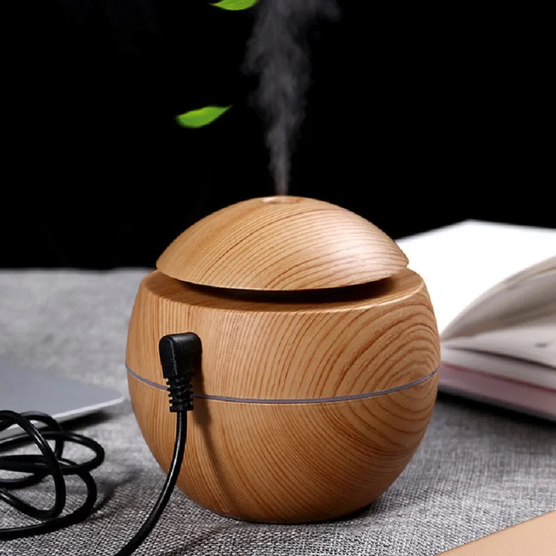Portable Wood Grain Air Humidifier