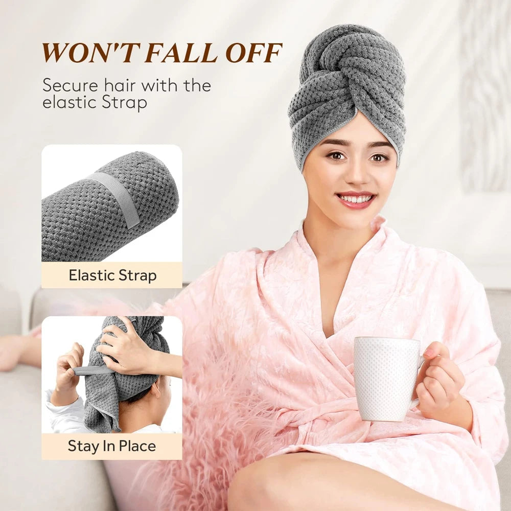 Microfiber Hair Towel Wrap