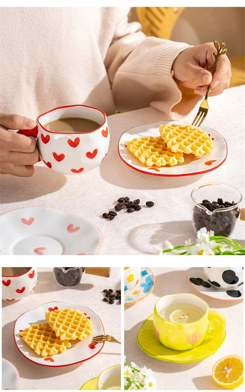 Ceramic Cup and Saucer Set