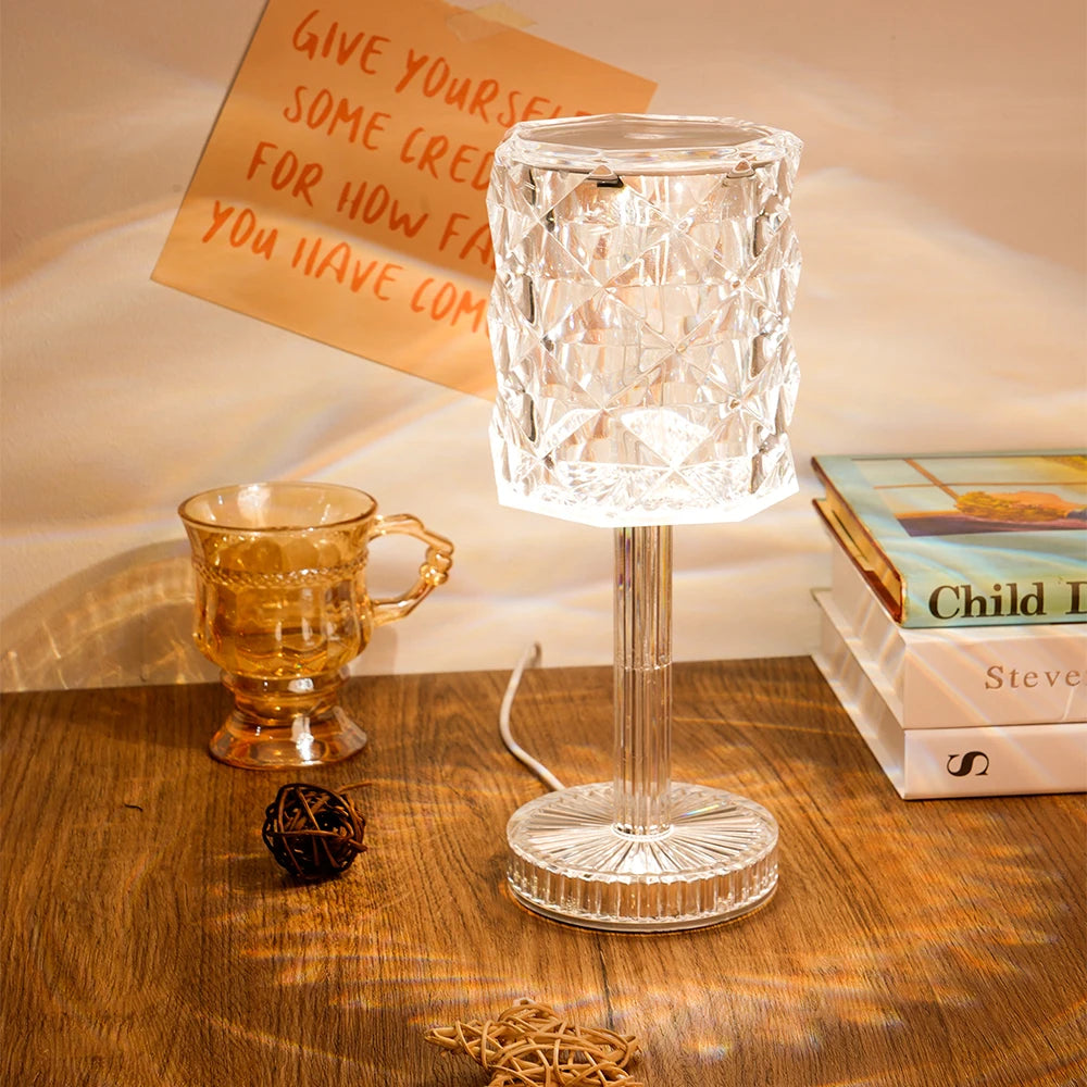 Crystal Diamond Table Lamp