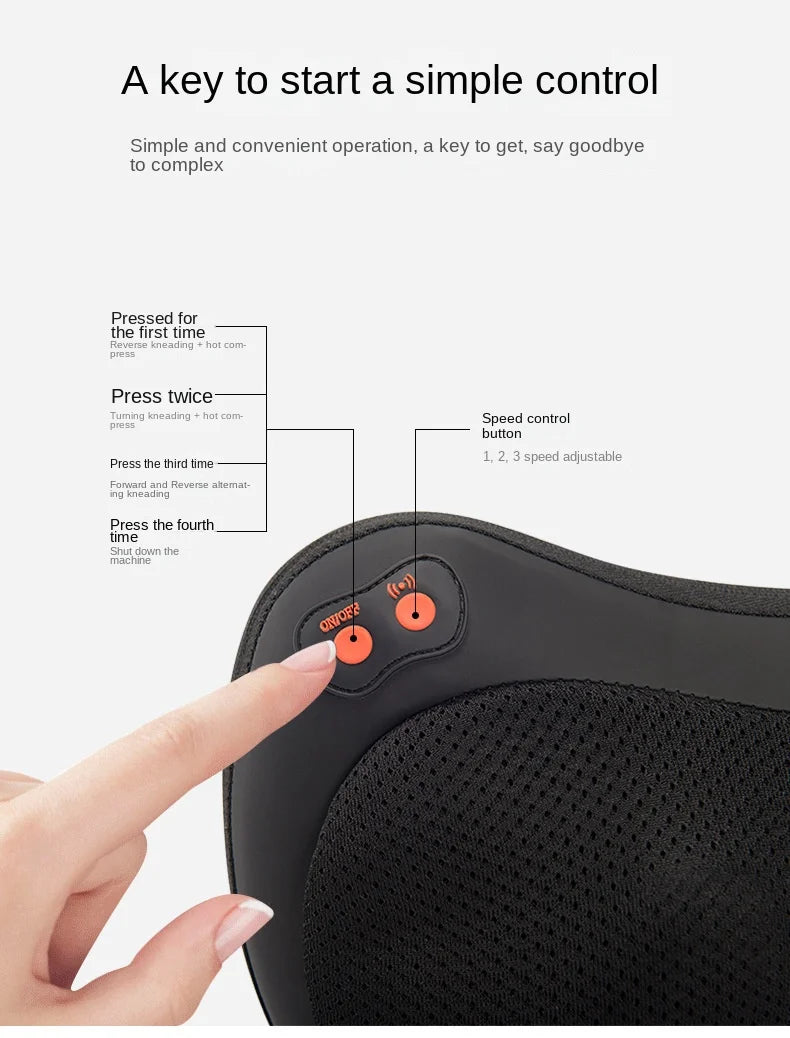Neck and Back Massage Pillow