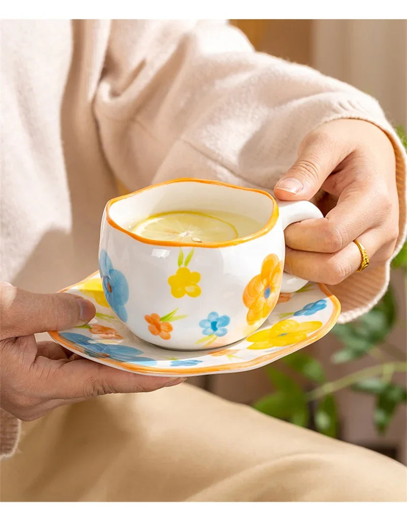 Ceramic Cup and Saucer Set