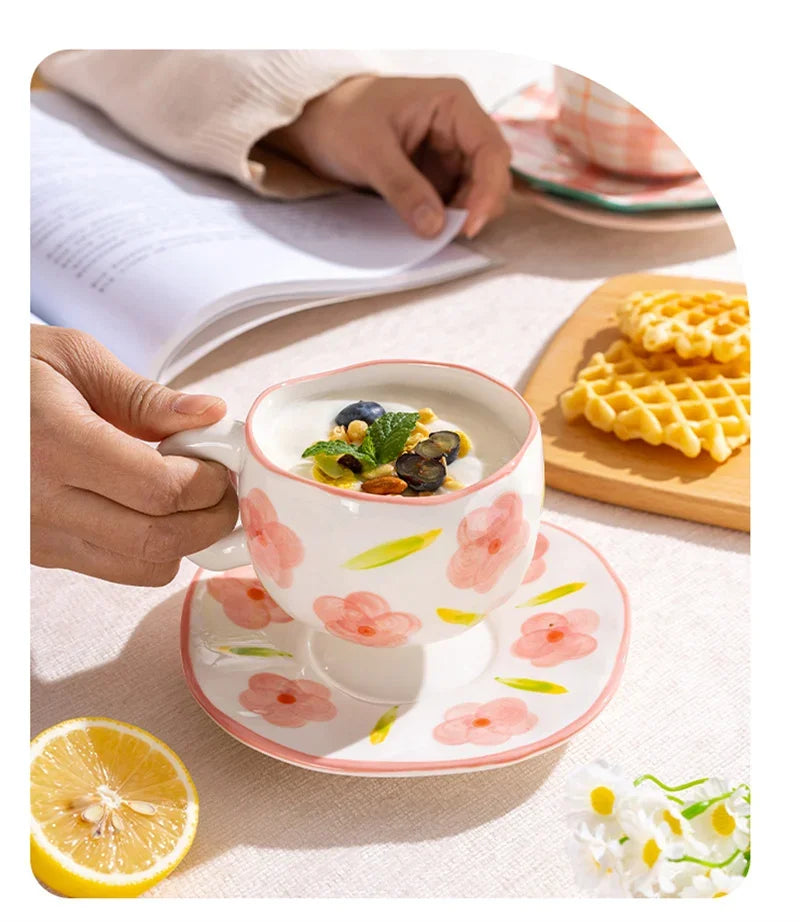 Ceramic Cup and Saucer Set