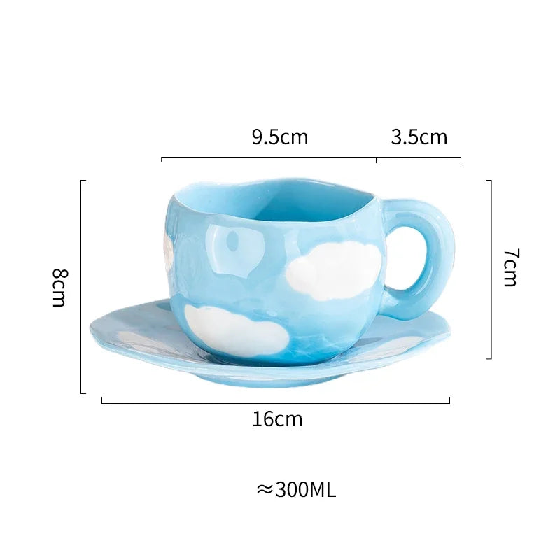 Ceramic Cup and Saucer Set