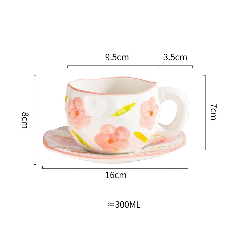 Ceramic Cup and Saucer Set
