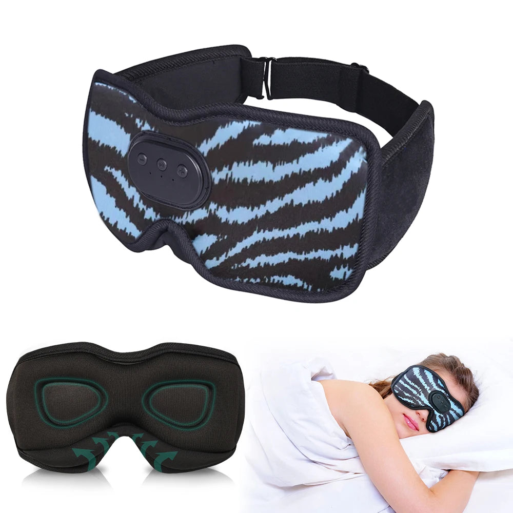 3D Bluetooth Sleep Mask with Headphones