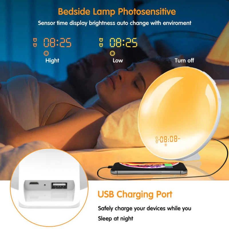 Alarm Clock with Radio and Light
