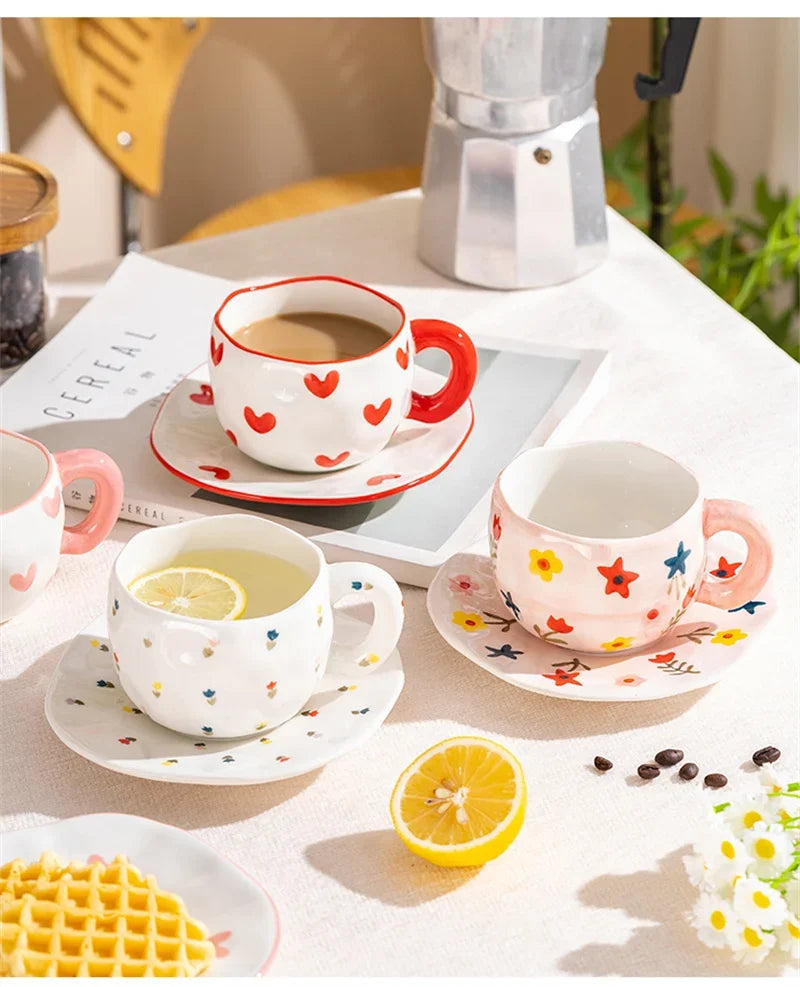 Ceramic Cup and Saucer Set