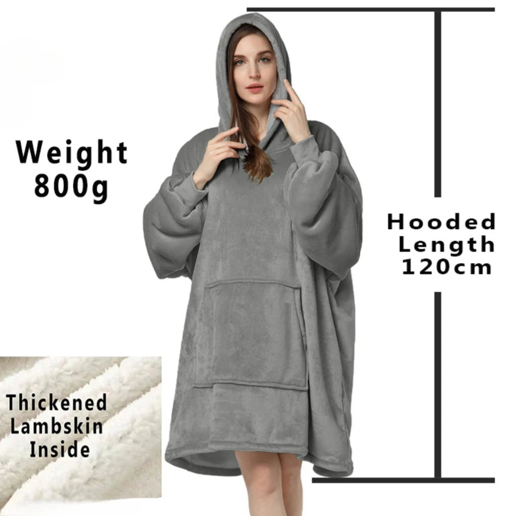 Oversized Wearable Blanket Hoodie
